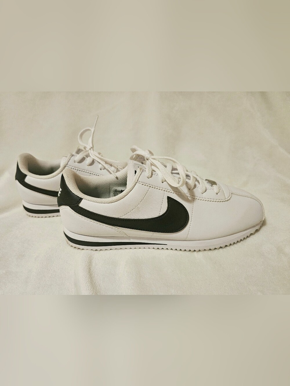 Nike Classic Cortez White And Blue Sneakers